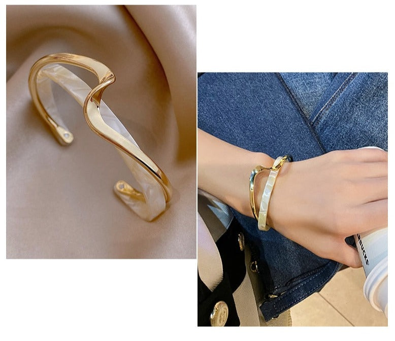 Assorted Designs Open Bangle Cuff Bracelets